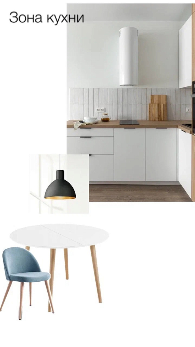 Проект «Время пить чай» с элементами стиля Сканди в ЖК «Оранж-парк» (до и после)